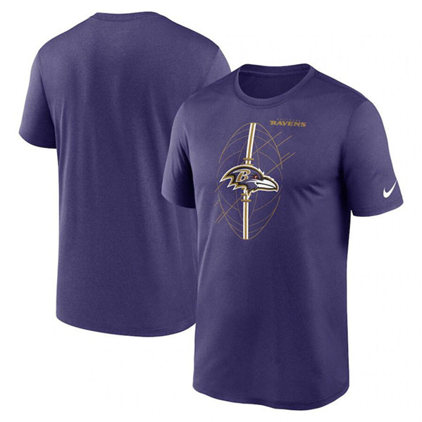 Men's Baltimore Ravens Purple Legend Icon Performance T-Shirt